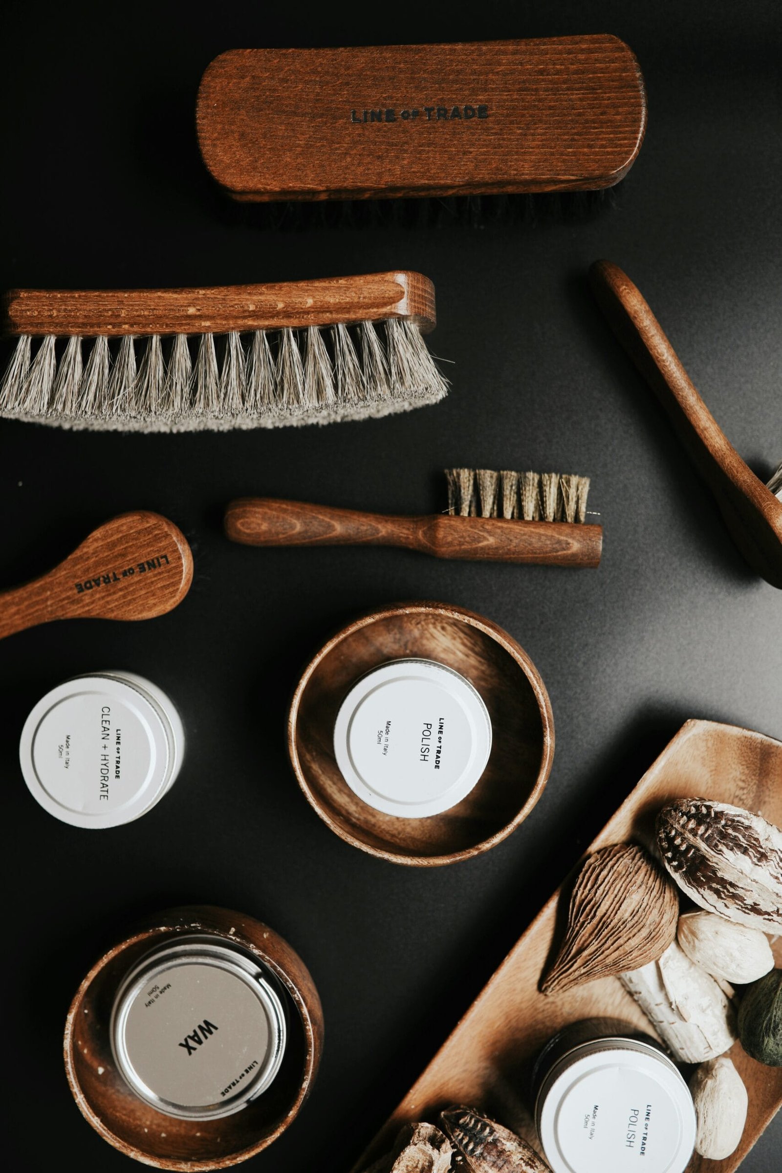 brown and gray brush